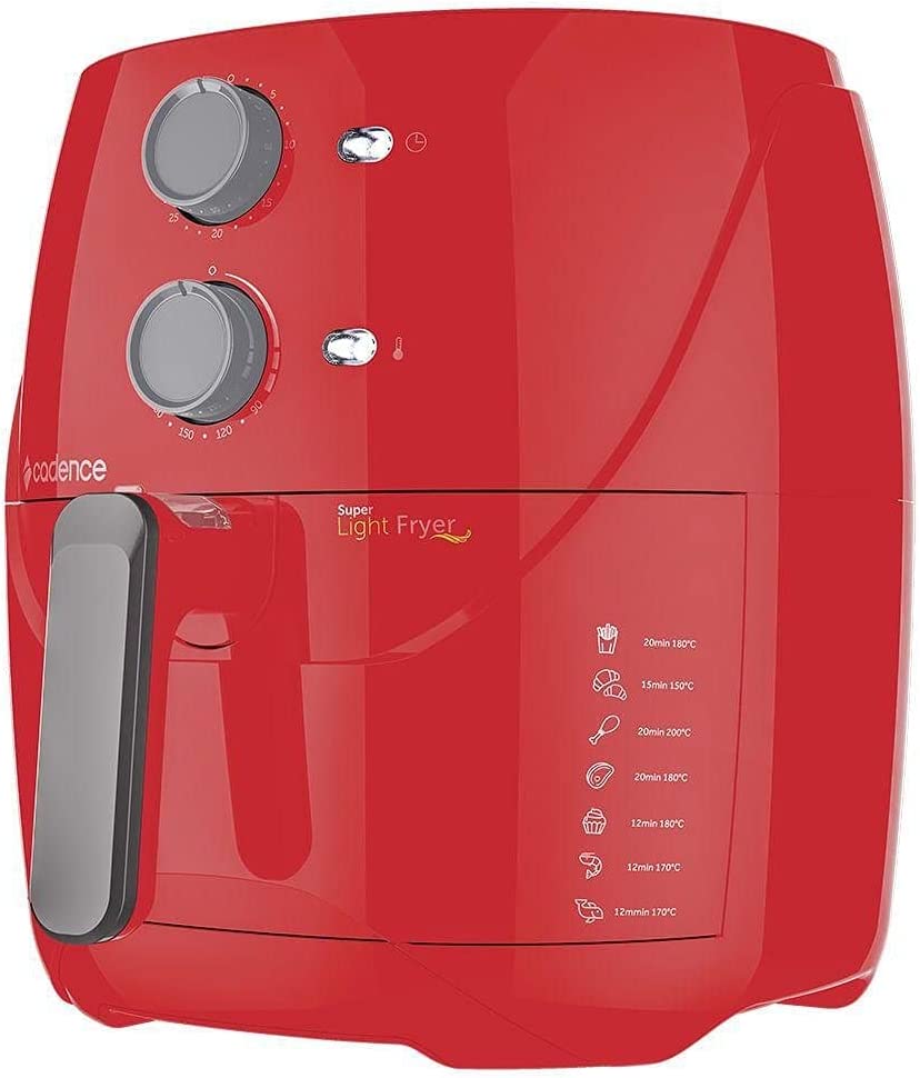 Fritadeira Sem Óleo Cadence Super Light Fryer Colors, 3,2L, Vermelha, 110V, FRT551
